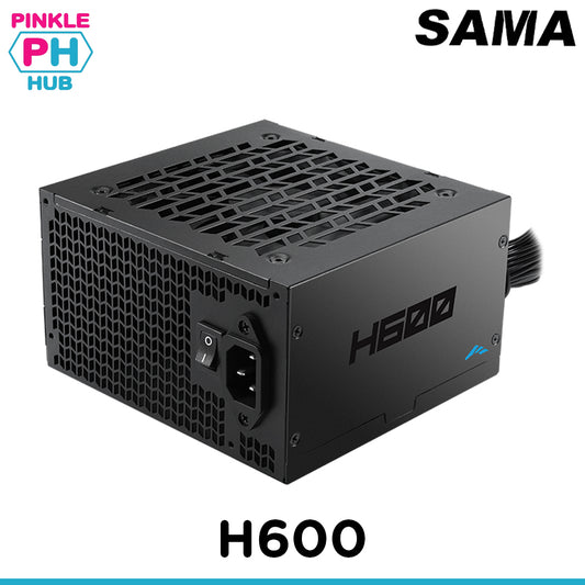 SAMA H600 600W 80+ ATX 2.5 Non-Modular Power Supply (Black)
