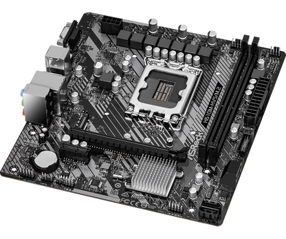 ASRock H610M-HVS/M.2 R2.0 Supports 13th Gen & 12th Gen and next gen Intel® Core™ Processors (LGA1700), Supports DDR4 3200MHz