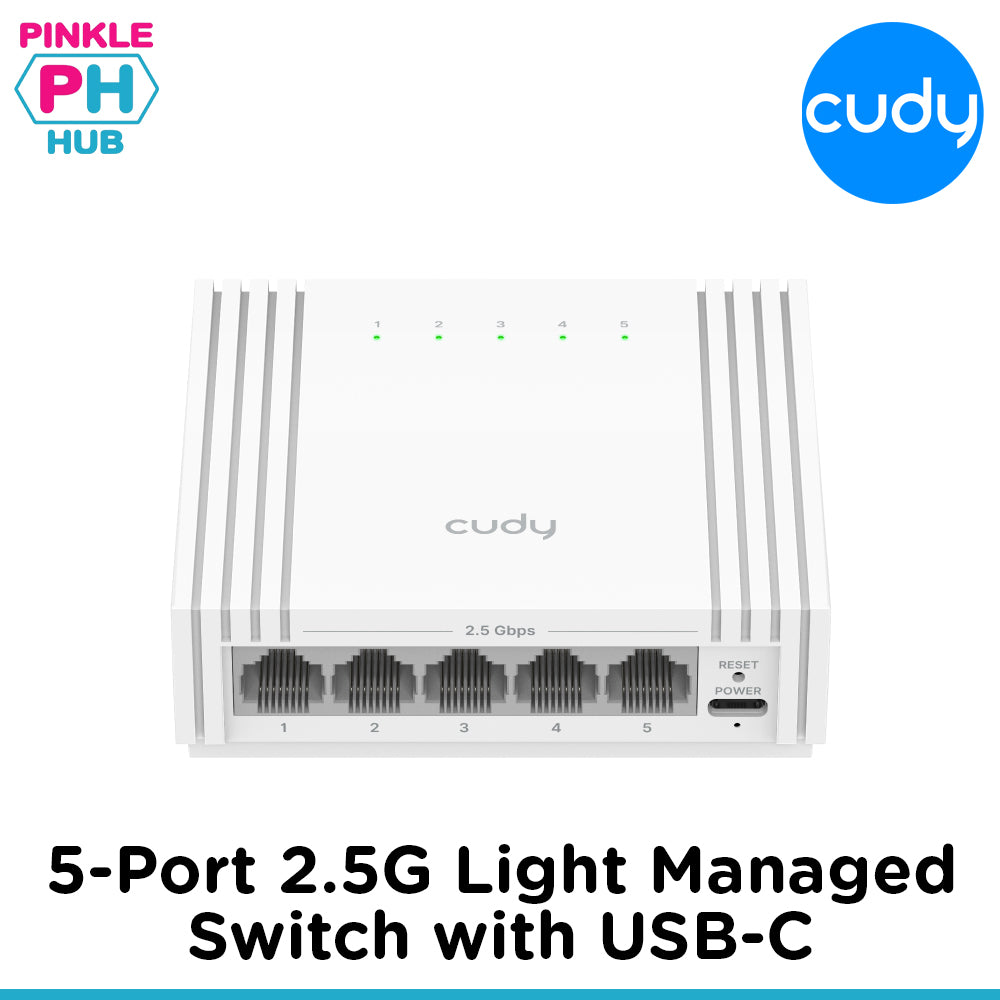 Cudy 5-Port 2.5G Light Managed Switch with USB-C