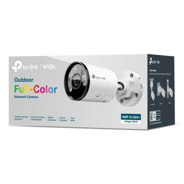 Tp-Link InSight S345(2.8/4/6mm) I VIGI 4MP Outdoor Full-Color Bullet Network Camera