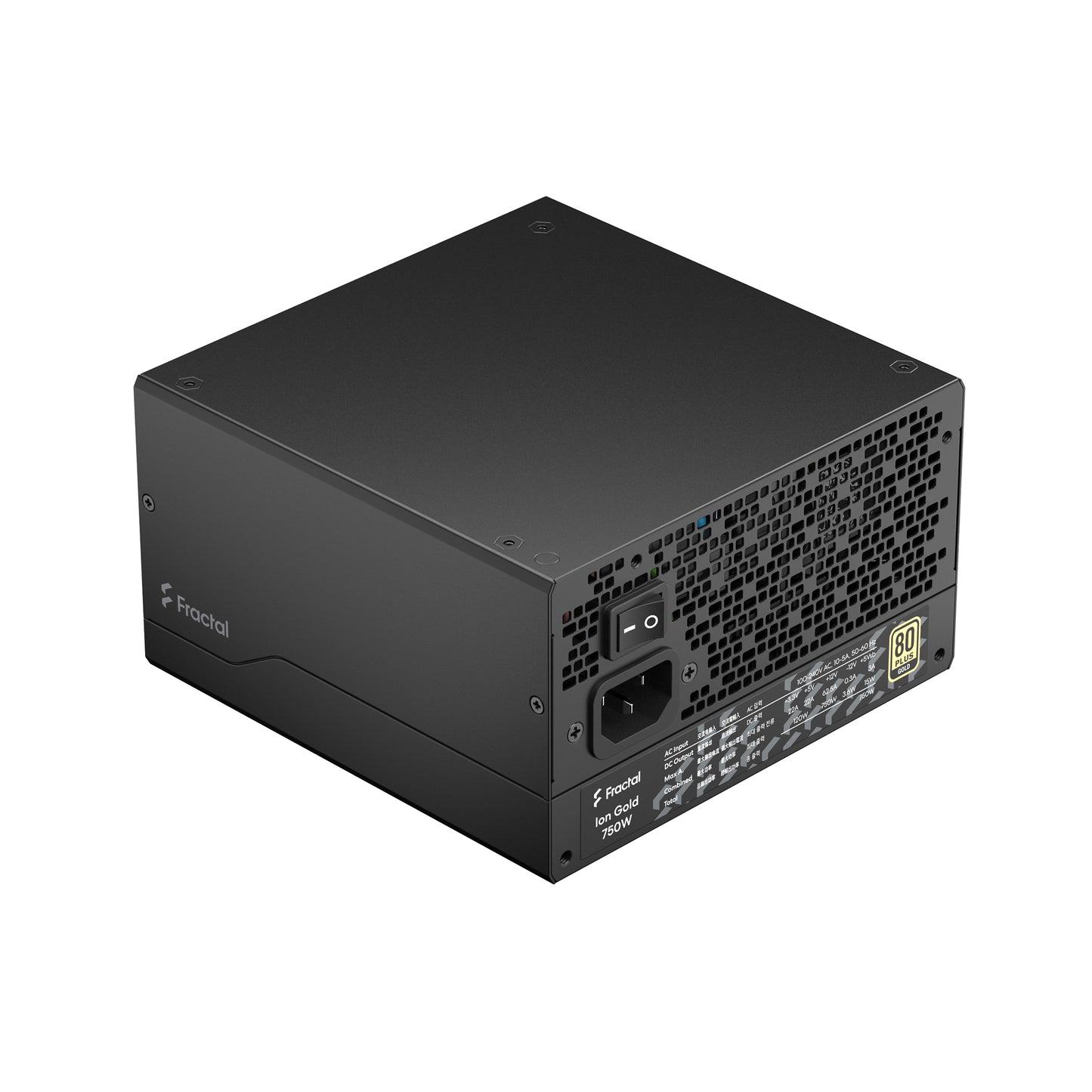 Fractal Design ION Gold 750W Fully Modular Power Supply, US Cord (FD-P-IA2G-750-US)