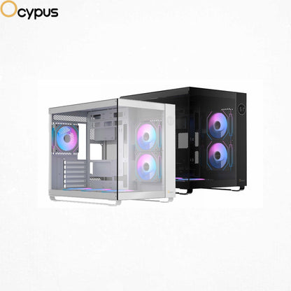 OCYPUS IOTA C70 PANORAMIC MID TOWER CASE W/ 6 ARGB FAN