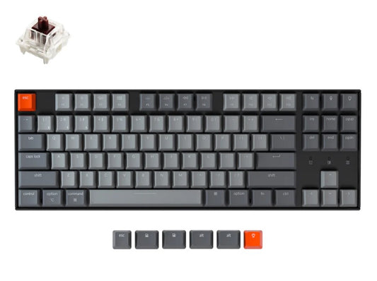 Keychron K8 Ho-Swap White Led Brown Switch