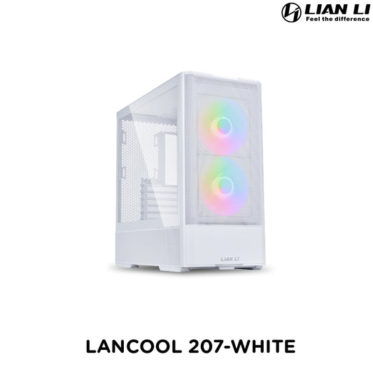 Lian Li LANCOOL 207-WHITE (Standard ATX ( Width Max 244mm ) /Micro-ATX/Mini-ITX)