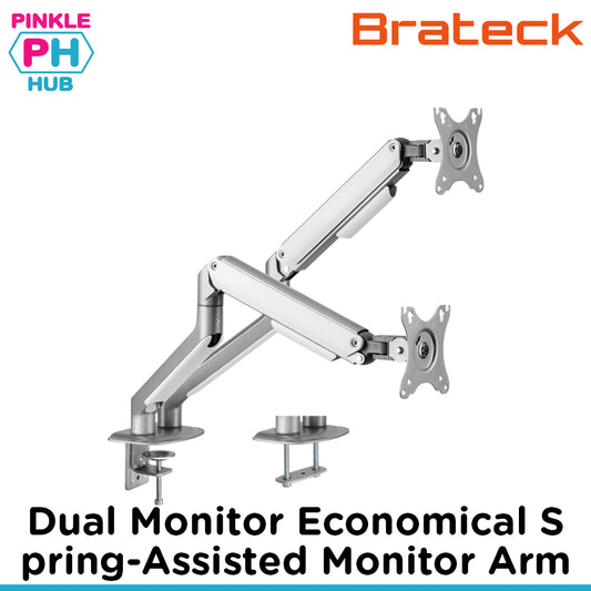 Brateck Dual Monitor Economical Spring-Assisted Monitor Arm