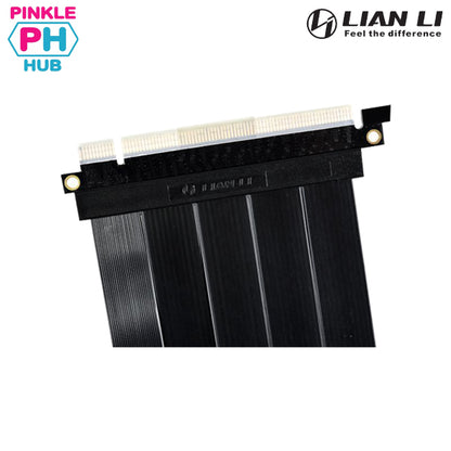 LIAN LI PCI-e 4.0 X16 Riser Cable - Black, Gen 4.0 (upto 31GT/s bit rate), 200mm