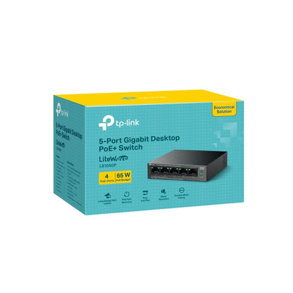 Tp-Link LS105GP I 5-Port Gigabit Desktop Switch with 4-Port PoE+