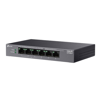 Tp-Link LS106LP I 6-Port 10/100Mbps Desktop Switch with 4-Port PoE+