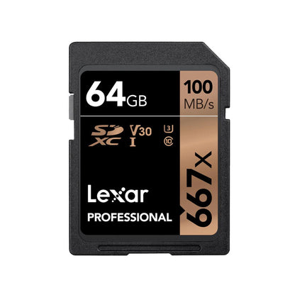 Lexar Professional 667x SDXC™ UHS-I cards