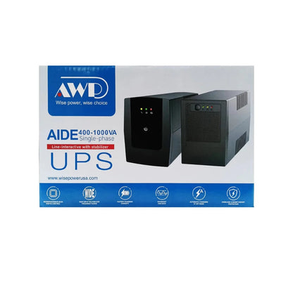 AWP 1KVA ECO, 600W, Line Interactive, 4xUS Sockets, LED Indicator, Desk Type