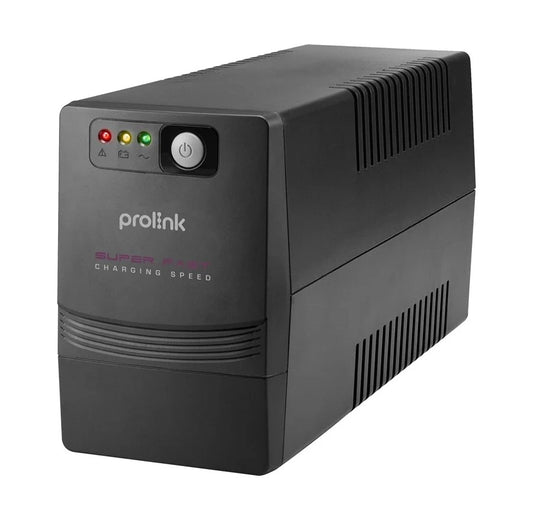 Prolink PRO700SFC Super-Fast Charging Line Interactive UPS 650VA with AVR, 2 OUTLET