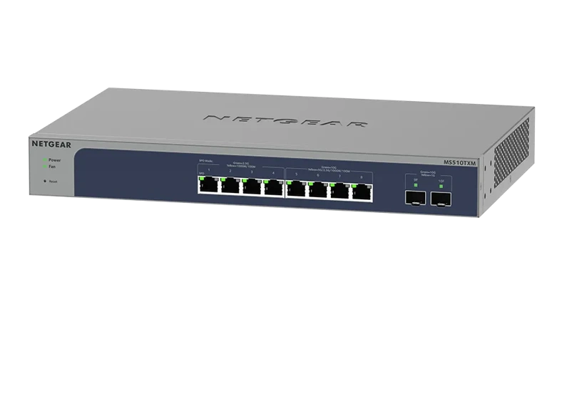 NETGEAR 8-Port Multi-Gigabit/10G Ethernet Smart Switch with 2 SFP+ Ports