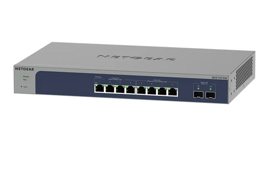 NETGEAR 8-Port Multi-Gigabit/10G Ethernet Smart Switch with 2 SFP+ Ports
