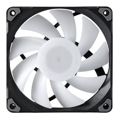 Phanteks 120mm MP PWM Fan, high Static Pressure, Optimized for Silence, Sleeved Daisy-Chain Cables, White Blades (PH-F120M25_DRGB_PWM)