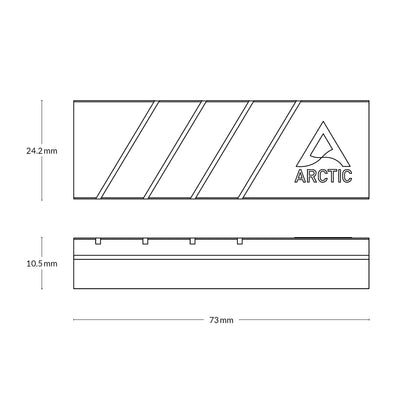 Pinklehub | Arctic M2 Pro (Black) SSD Cooler for M.2 Drives