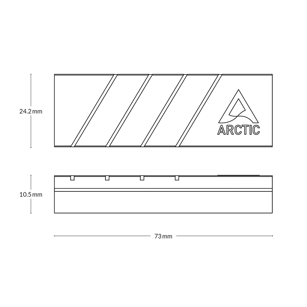 Pinklehub | Arctic M2 Pro (Black) SSD Cooler for M.2 Drives