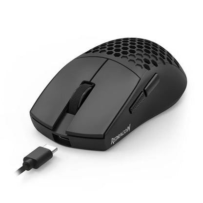 Redragon M725-LIT Astrolabe Lite 8000DPI 3-Modes Honeycomb Lightweight Gaming Mouse Black | White