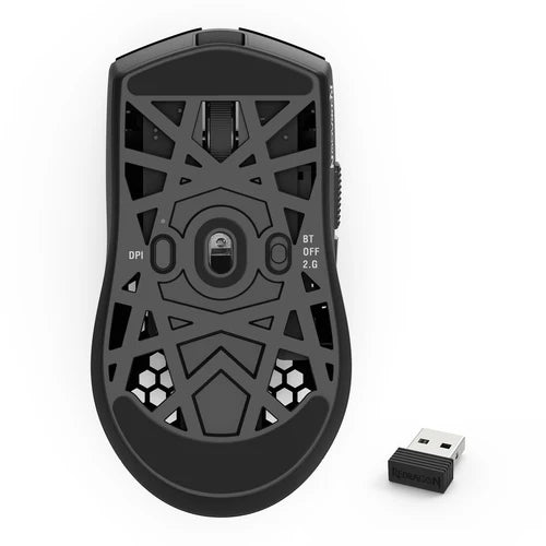 Redragon M725-LIT Astrolabe Lite 8000DPI 3-Modes Honeycomb Lightweight Gaming Mouse Black | White