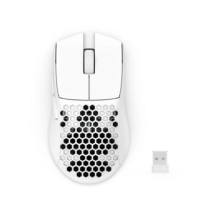 Redragon M725-LIT Astrolabe Lite 8000DPI 3-Modes Honeycomb Lightweight Gaming Mouse Black | White
