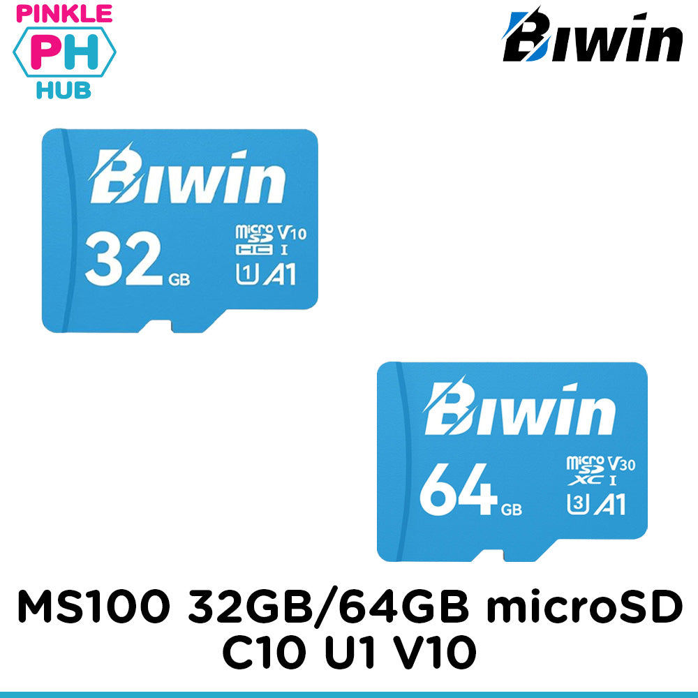 Biwin MS100 64GB C10 U3 V30 A1 UHS-I microSD Card
