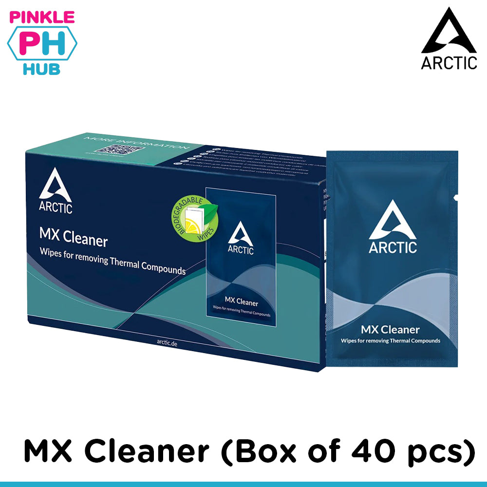 Arctic Cooling MX Cleaner Wipes for removing Thermal Compounds (40 Pieces)