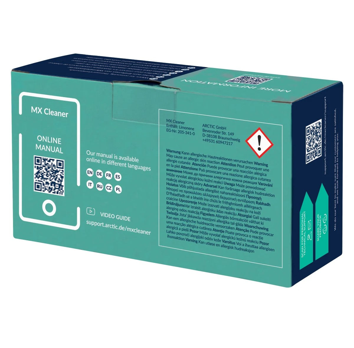 Arctic Cooling MX Cleaner Wipes for removing Thermal Compounds (40 Pieces)