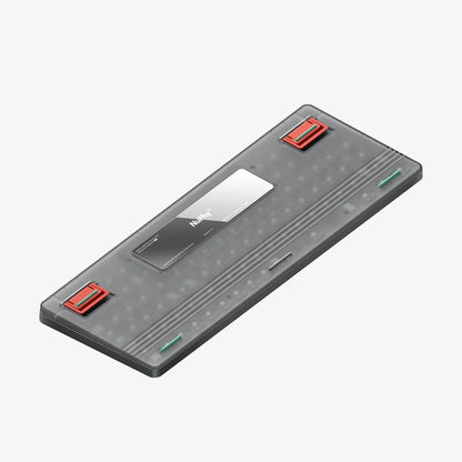 NuPhy® Air96 V2 QMK/VIA RGB Hot-Swappable 100-Key Wireless Mechanical Keyboard - Cowberry Switch / Lunar Gray