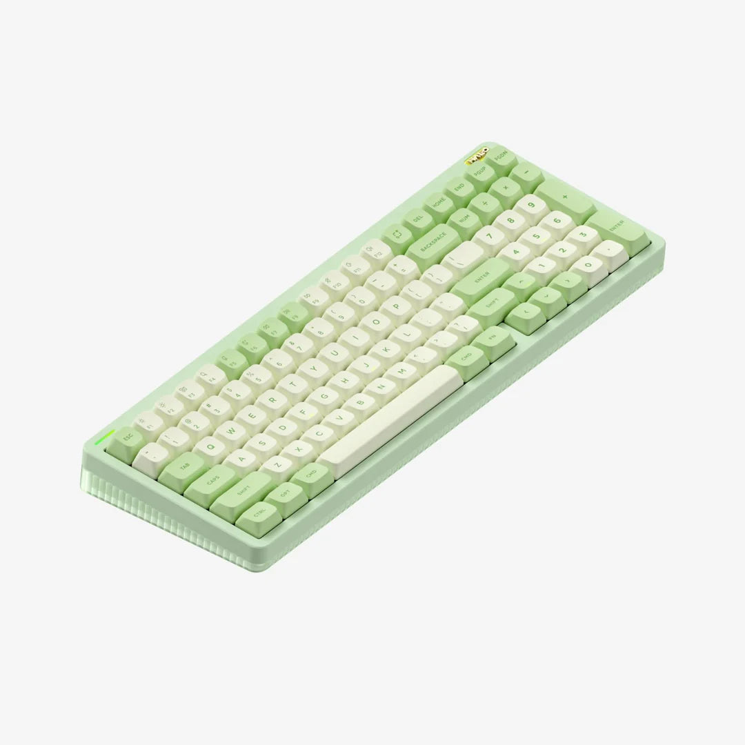 NuPhy® Halo96 V2 QMK/VIA RGB Hot-Swappable 99-Key Wireless Mechanical Keyboard - Silent Red Clear Top Switch / Mojito