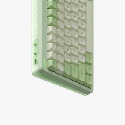 NuPhy® Halo96 V2 QMK/VIA RGB Hot-Swappable 99-Key Wireless Mechanical Keyboard - Silent Red Clear Top Switch / Mojito