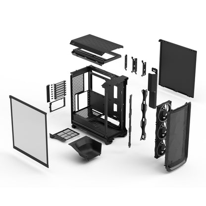 Fractal Design Meshify 3 Black and White RGB TG Light Tint