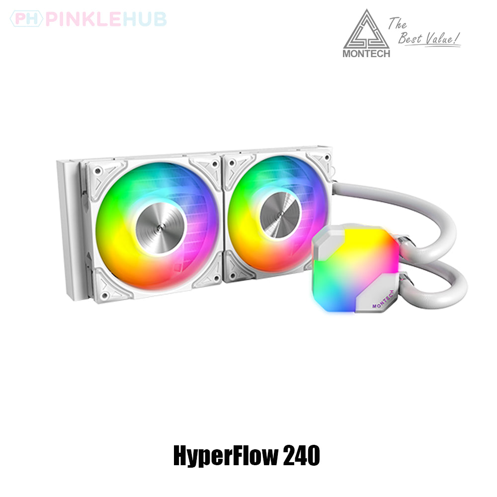 Montech HyperFlow ARGB 240mm AIO - White