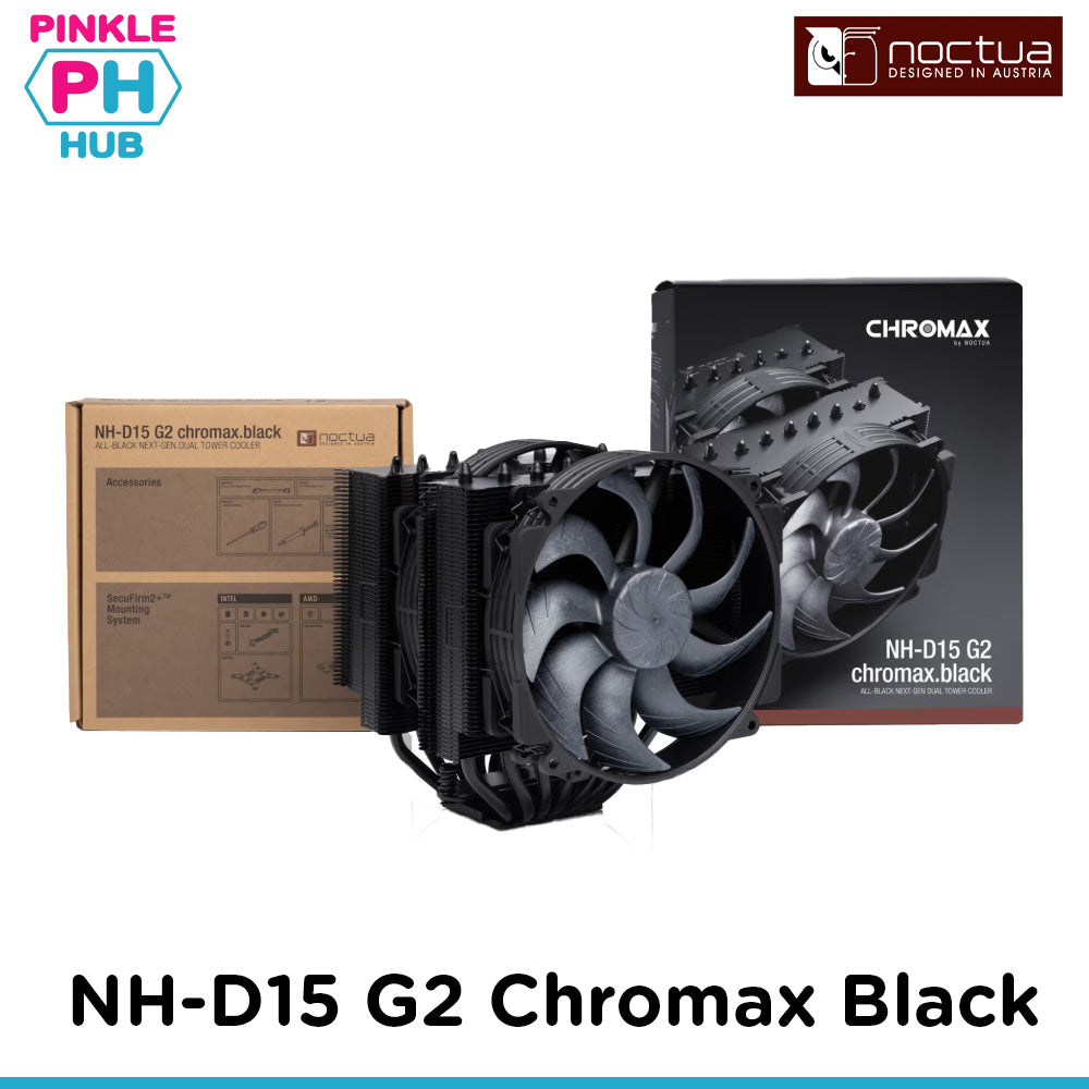 Noctua NH-D15 G2 chromax.black All-black next-gen dual tower cooler