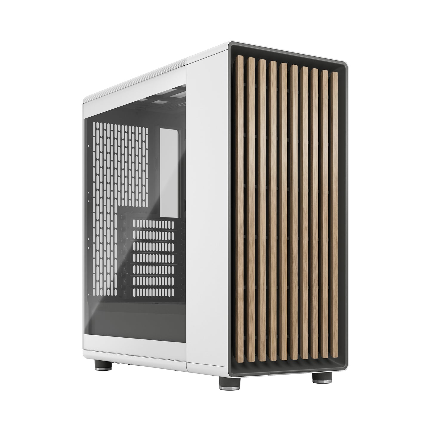 Fractal Design North Chalk White - Tempered Glass