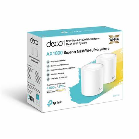 Tp-Link Deco X20 I AX1800 Whole Home Mesh Wi-Fi 6 System