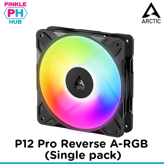 Arctic P12 Pro Reverse A-RGB 120 mm A-RGB PWM Fan with Cable Splitter
