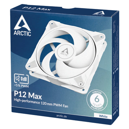 Arctic P12 Max 120 mm High-Speed PWM Fan White (ACFAN00293A)