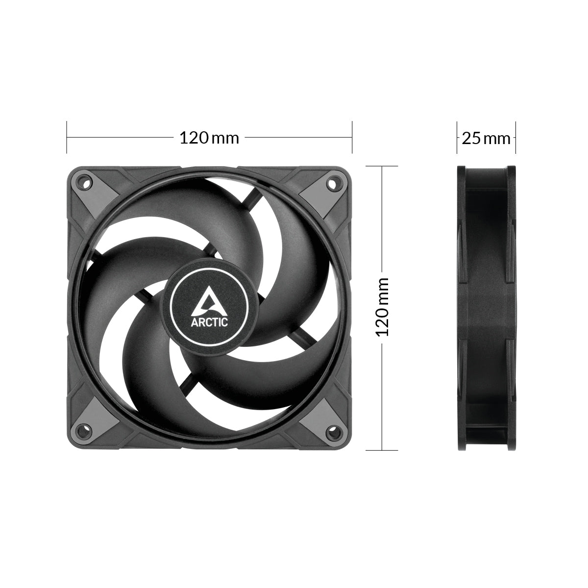 Arctic P12 Max 120 mm High-Speed PWM Fan (ACFAN00280A)