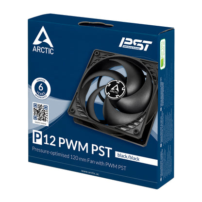 Arctic P12 PWM PST Pressure-Optimised 120 mm Fan with PWM PST