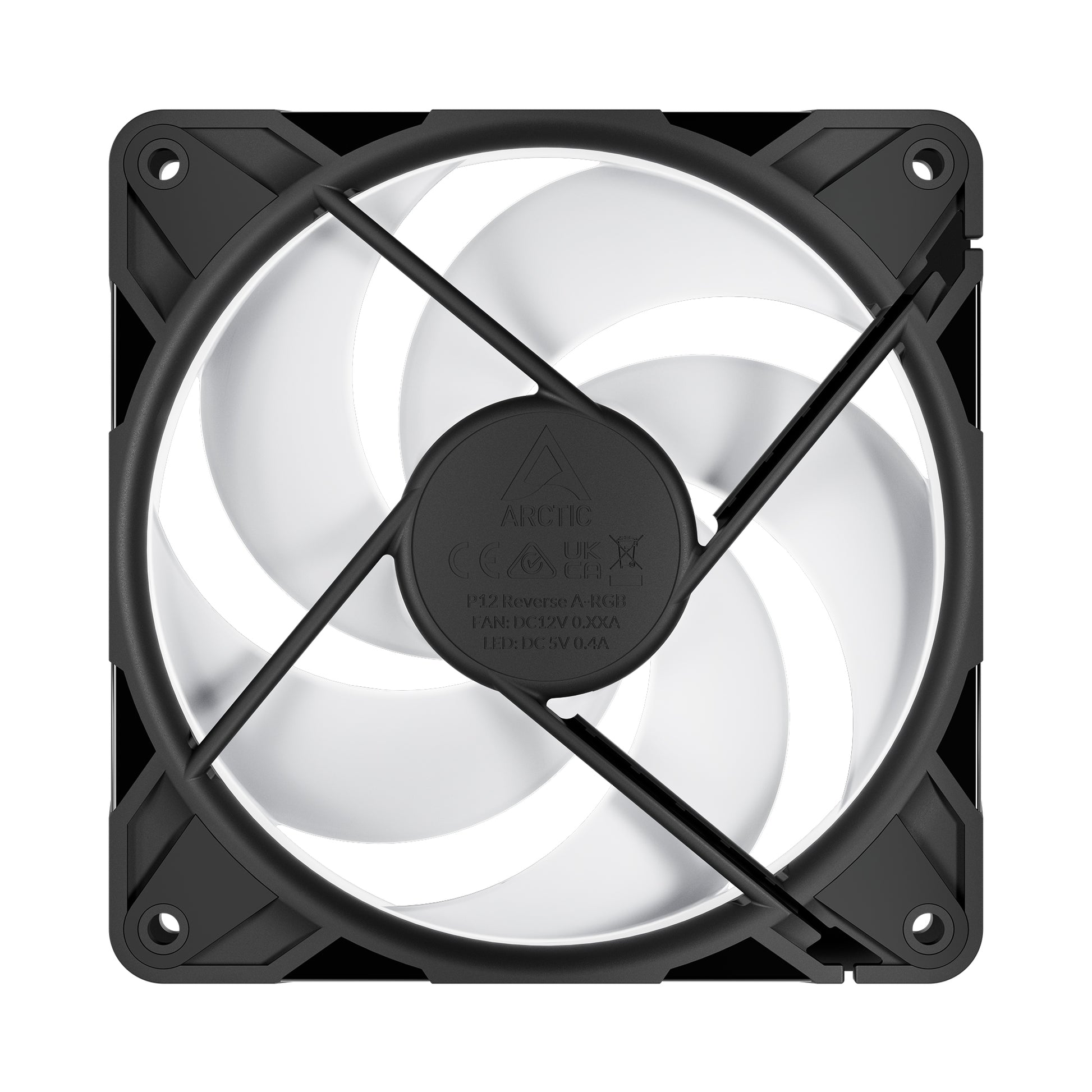Arctic P12 Pro Reverse A-RGB 120 mm A-RGB PWM Fan with Cable Splitter