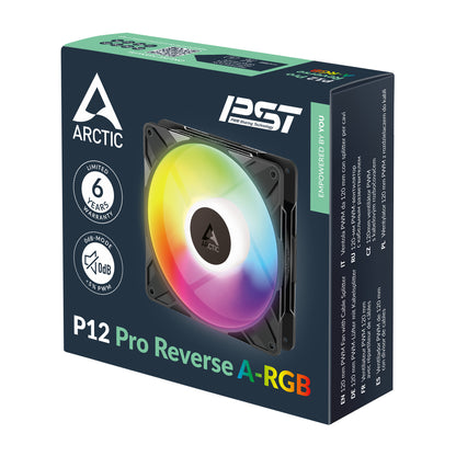 Arctic P12 Pro Reverse A-RGB 120 mm A-RGB PWM Fan with Cable Splitter