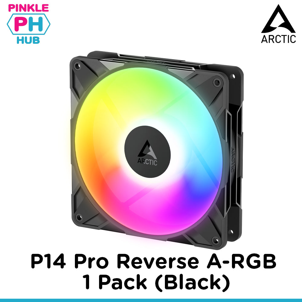 Arctic P14 Pro Reverse A-RGB 140 mm A-RGB PWM Fan with Cable Splitter