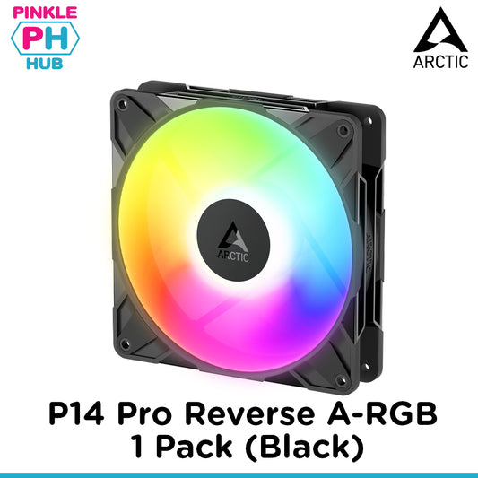 Arctic P14 Pro Reverse A-RGB 140 mm A-RGB PWM Fan with Cable Splitter