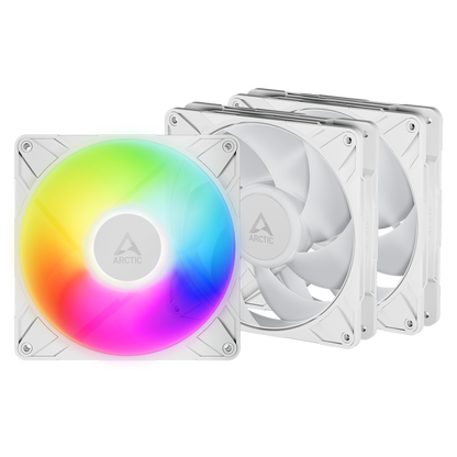 ARCTIC P14 Pro A-RGB - 3 Pack 140 mm A-RGB PWM Fan with Cable Splitter - White