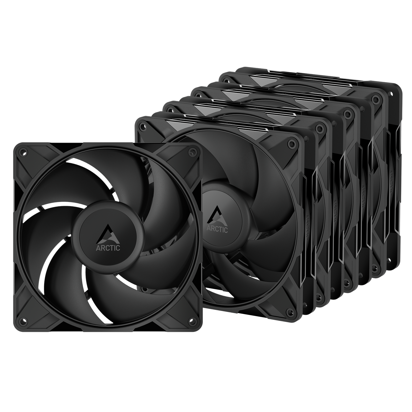 ARCTIC P14 Pro PST - 5 Pack 140 mm PWM Fan with Cable Splitter Black