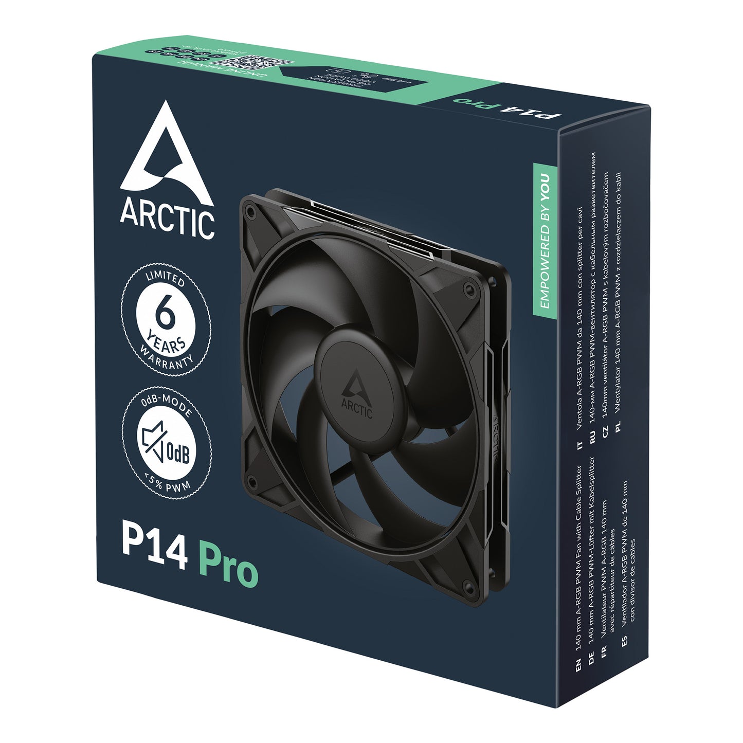 ARCTIC P14 Pro 140 mm PWM Fan - Black