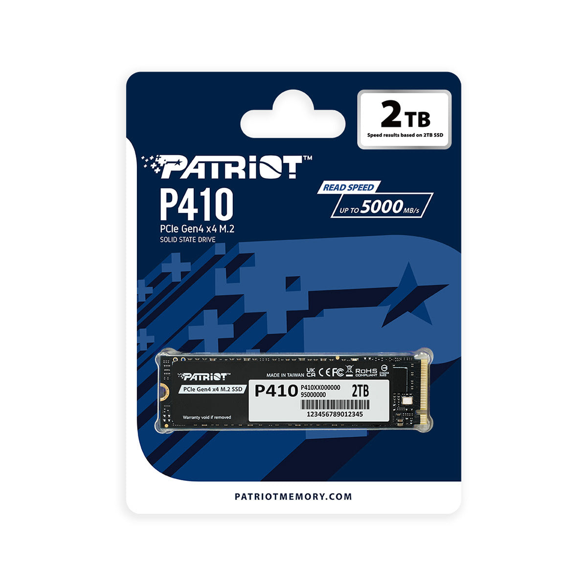 Patriot P410 m.2 2280 PCIe Gen4 x4 SSD - 1TB/2TB