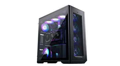 Phanteks Enthoo Pro 2 Full Tower – High-Performance Fabric mesh, Tempered Glass, Dual System/PSU Support, Massive Storage, Digital-RGB Lighting, Black (PH-ES620PTG-DBK01)