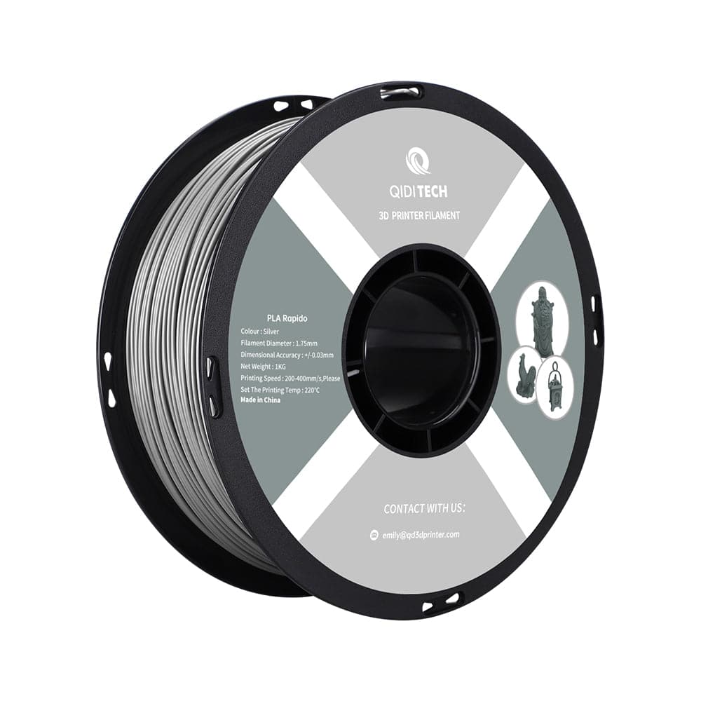 QIDI | PLA Rapid Filament Black 1.75mm 1kg 3D Printer Filament