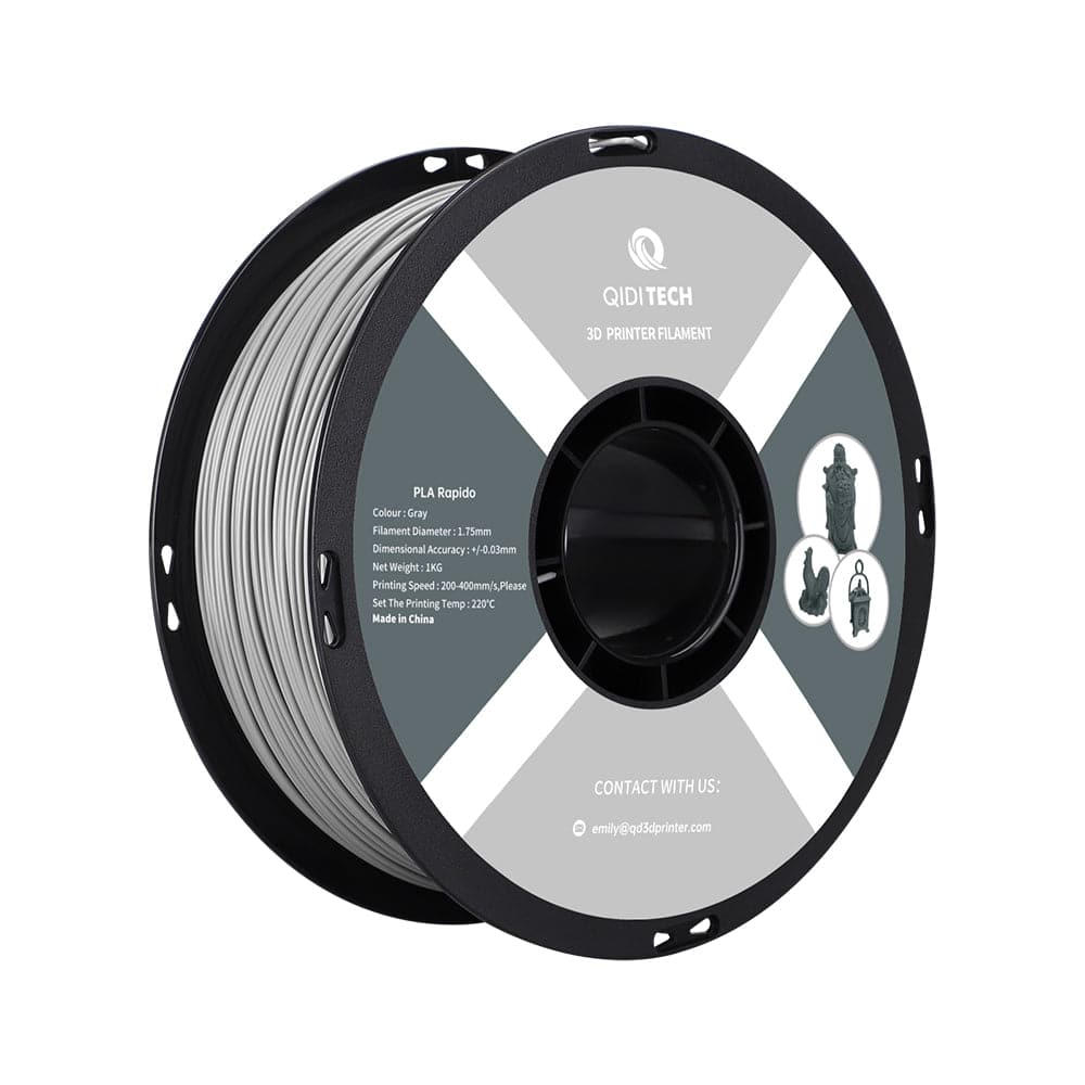 QIDI | PLA Rapid Filament Black 1.75mm 1kg 3D Printer Filament