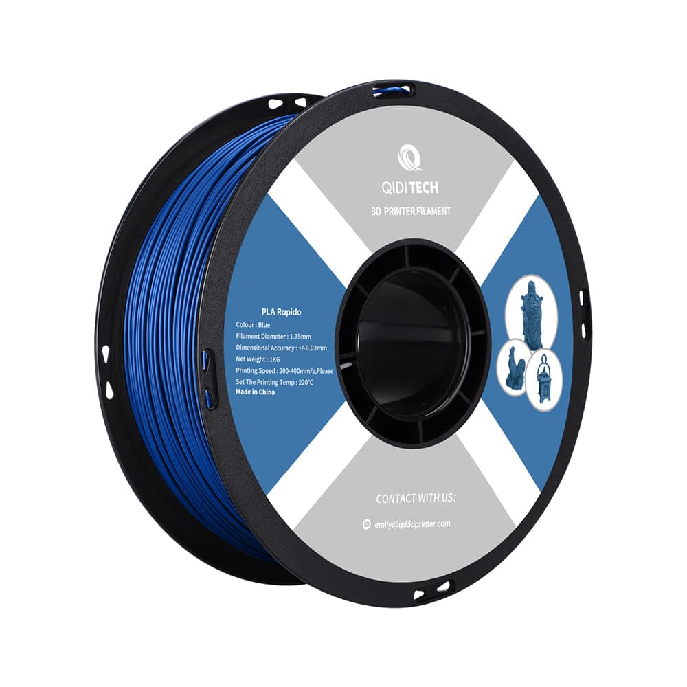 QIDI | PLA Rapid Filament Black 1.75mm 1kg 3D Printer Filament